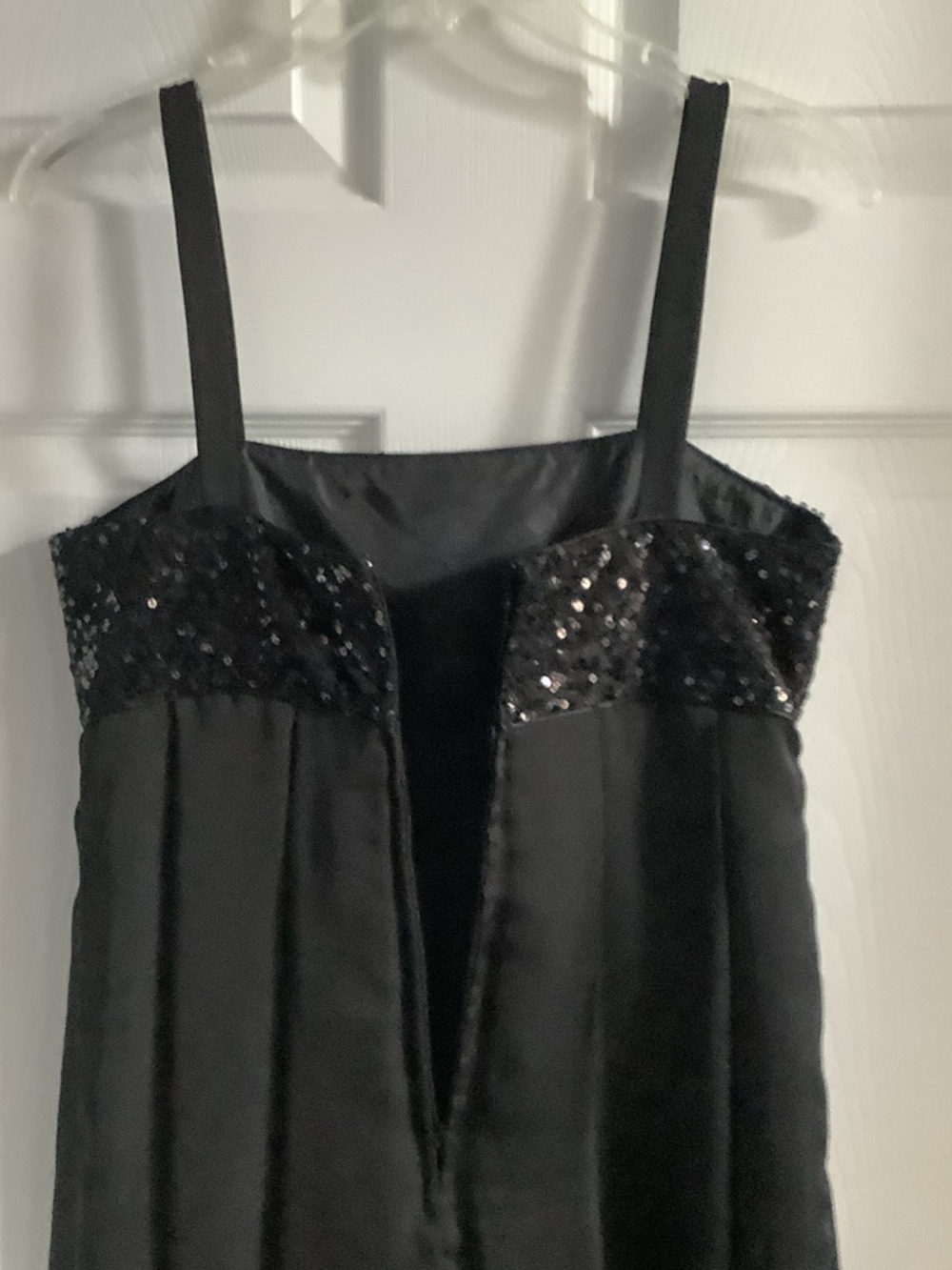 Dress Barn Black Sequin Bust Mini Dress - Picture 7 of 9